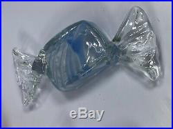 Vintage 3 Piece Large Hand Blown 6.50 MURANO Art Glass Wrapped Candy