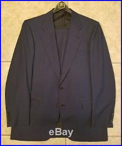Vintage 90's Brioni Italian Suit, Two Piece, 42r 36w, Blue