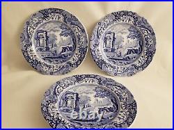 Vintage Copeland Spode Italian (3) Bread Butter Plates & (1) Dinner Plates