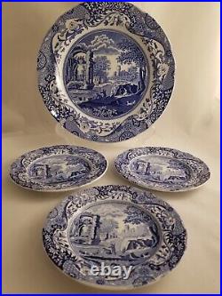 Vintage Copeland Spode Italian (3) Bread Butter Plates & (1) Dinner Plates