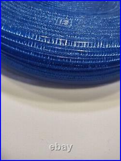 Vintage Rare IVV Italy Cobalt Blue 6 Large Dinner Plate Set