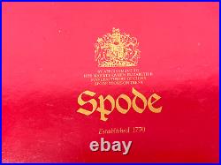 Vintage Spode Blue Italian 6 Piece Acrylic Place Mats England In Original Box