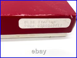 Vintage Spode Blue Italian 6 Piece Acrylic Place Mats England In Original Box