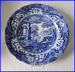 Vintage Spode Blue Italian Countryside 12 Piece Plate Set Made In England