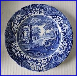 Vintage Spode Blue Italian Countryside 12 Piece Plate Set Made In England