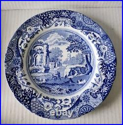 Vintage Spode Blue Italian Countryside 12 Piece Plate Set Made In England