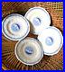 Vintage-Vietri-Italian-Set-4-Desert-Salad-Bowls-Plates-Blue-White-Tree-Motif-01-kmdr