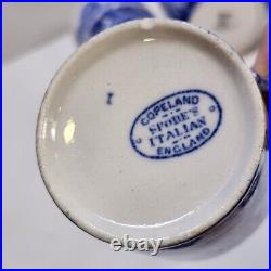 Vtg 4 Spode Blue Italian 3 oz Espresso Coffee Demitasse Cup And Saucer Sets