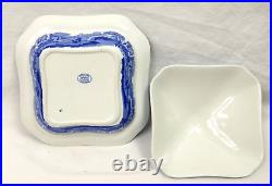 Vtg Copeland Spode's Italian Blue & White Covered Vegetable Tureen Bowl with Lid