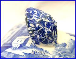 Vtg Copeland Spode's Italian Blue & White Covered Vegetable Tureen Bowl with Lid