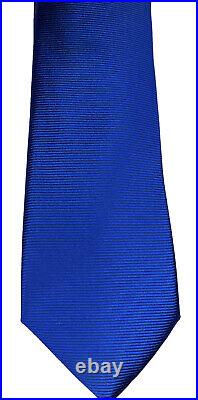 Yves Saint Laurent YSL Men's Silk Neck Tie in Blue, Italian Handmade NewithUnused