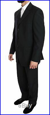 Z Zegna Solid Blue Italian Regular Fit Two Piece Wool Suit EU54 US44R XL